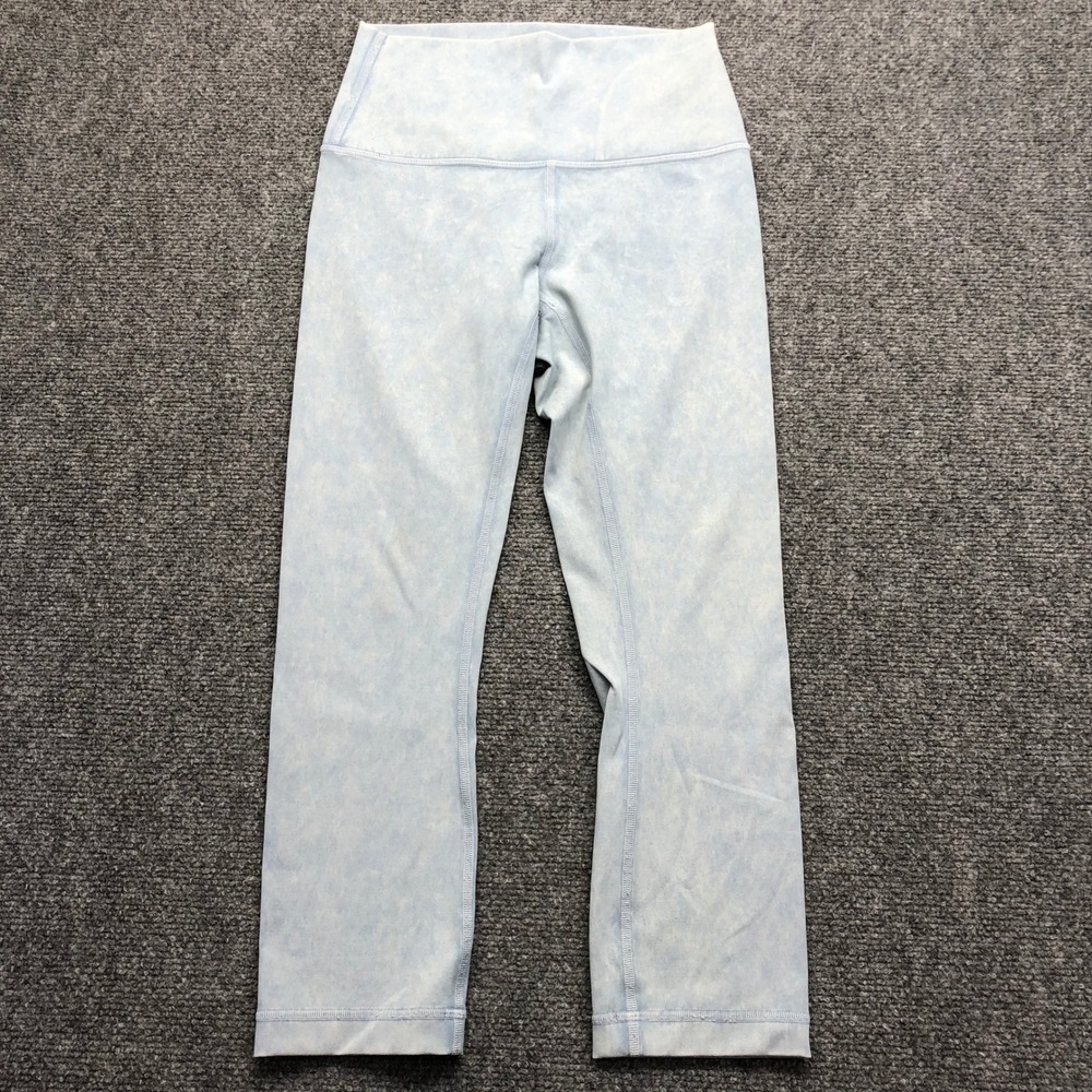 Lululemon Align High-Rise Crop 21 Diamond Dye Starlight Seashell Blue Size 4